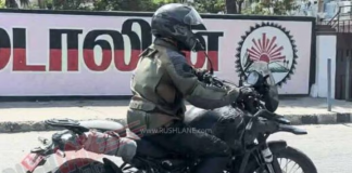 ROYAL ENFIELD HIMALAYAN 450 FLAGRADA NOVAMENTE EM TESTES royal enfield