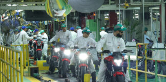 Produção de Motocicletas Encerra Agosto com o Melhor Resultado do Ano linha-de-producao-honda-manaus