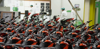 Segmento de Motocicletas Registra Crescimento De 21,7% no Primeiro Bimestre linha-produção-honda-motos-manaus