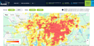 Ituran libera acesso à população para consulta ao Mapa de Risco de Roubos e Furtos de veículos em São Paulo mapa de risco ituran