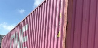 Rinaldi avança no cenário internacional e conquista a Ásia Renan-Vicari-analista-de-exportacao-da-Rinaldi-ao-lado-do-primeiro-container-rumo-as-Filipinas.-Credito-Divulgacao-Rinaldi