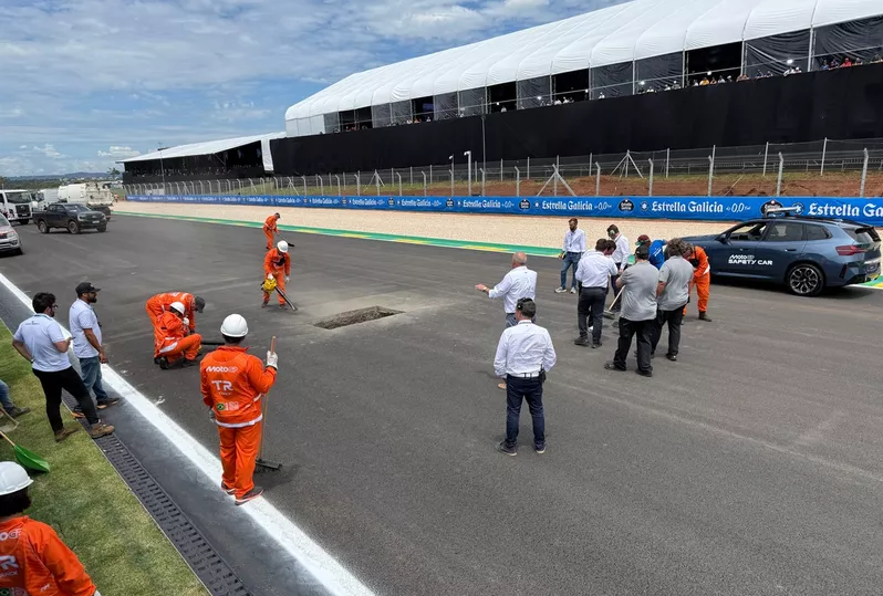 buraco na pista do autódromo de goiânia