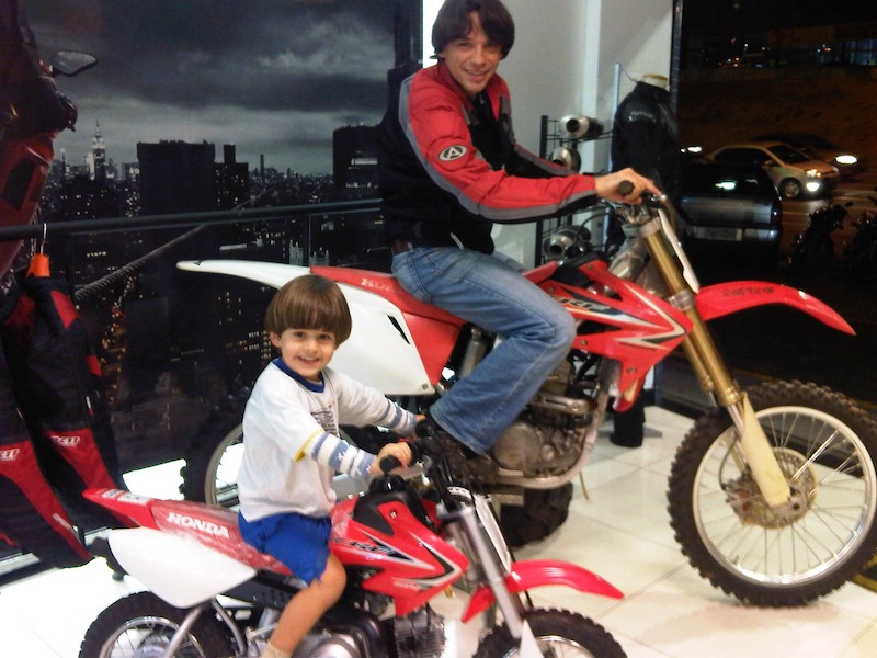 Daniel Lima e seu filho
