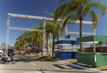 Antes do primeiro show: Capital Moto Week ergue uma cidade para receber 800 mil pessoas O-evento-ja-comeca-a-ganhar-sua-forma-definitiva-Foto-Divulgacao