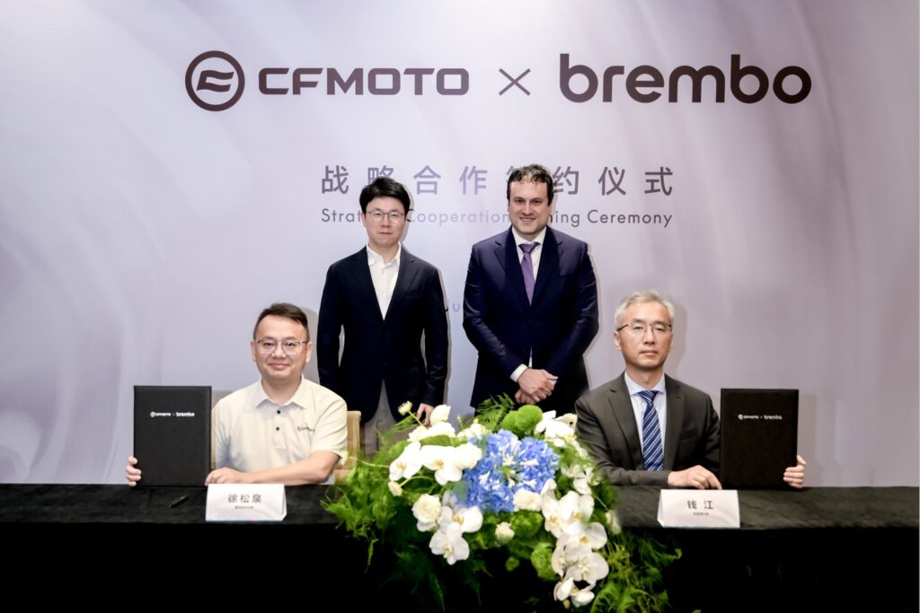 cfmoto e brembo firmam parceria